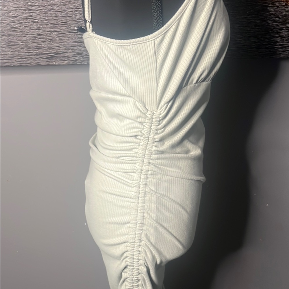 Forever 21 White Bodycon Mini Dress Spaghetti Strap - Picture 3 of 5